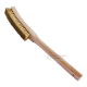 Reinigungsbürste, Messing mit Holzgriff